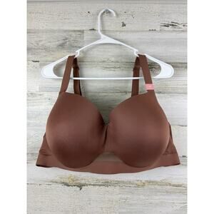 Cacique womens plus 52C brown lightly lined balconette bra underwire new